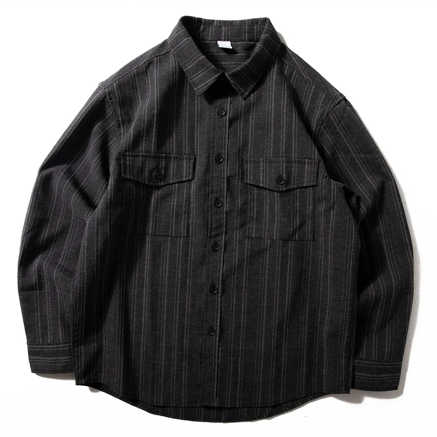 Loose Casual Long Sleeve Workwear Shirt Unisex Vintage Vertical Stripes Multi-Pocket Classic Style Polyester Fiber City Walk
Loose Casual Long Sleeve Workwear Shirt Unisex Vintage Vertical Stripes Multi-Pocket Classic Style Polyester Fiber City Walk