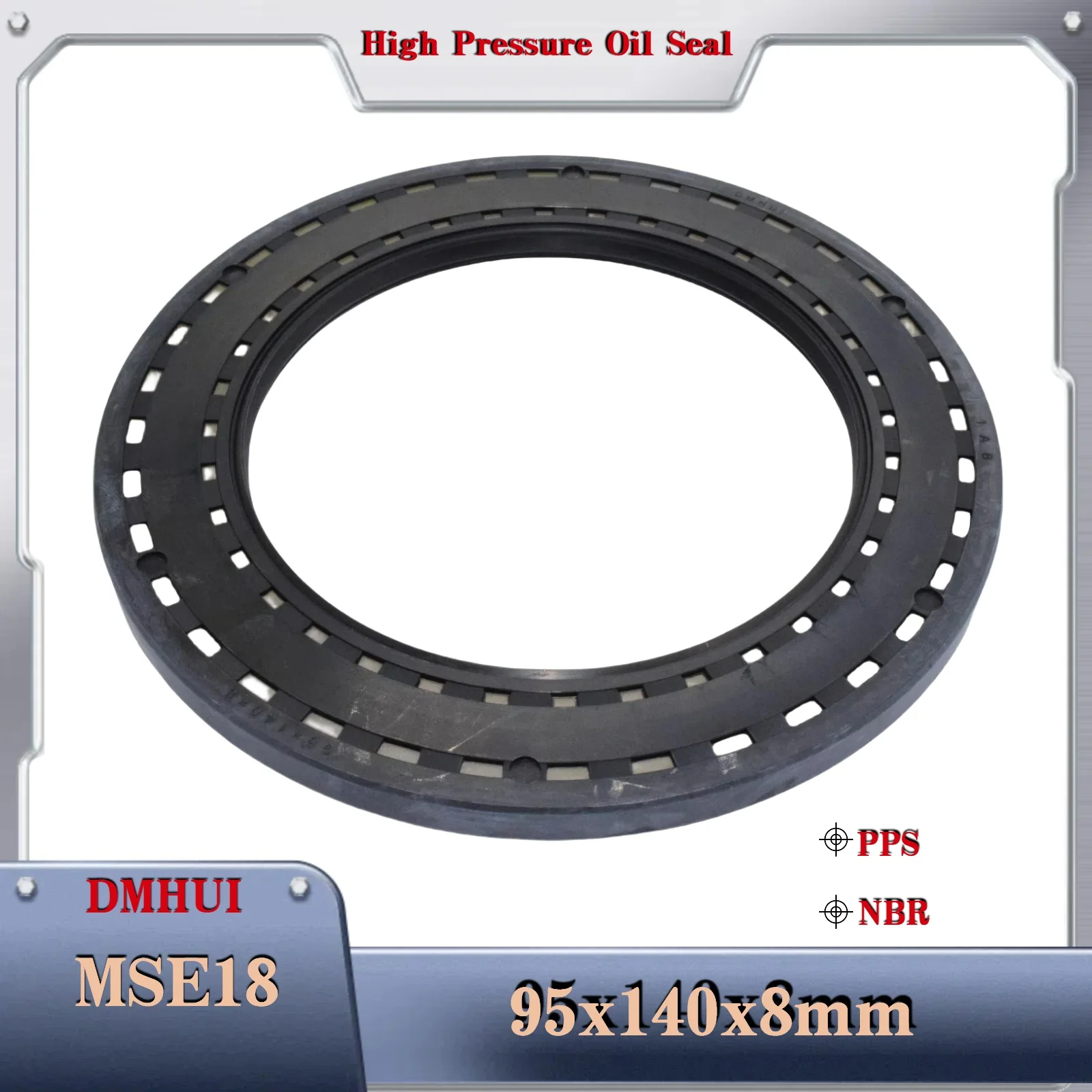 Shaft oil seal 95×140×8 For Hydraulic MSE18 Motor High-Pressure Oil Seal
Shaft oil seal 95×140×8 For Hydraulic MSE18 Motor High-Pressure Oil Seal