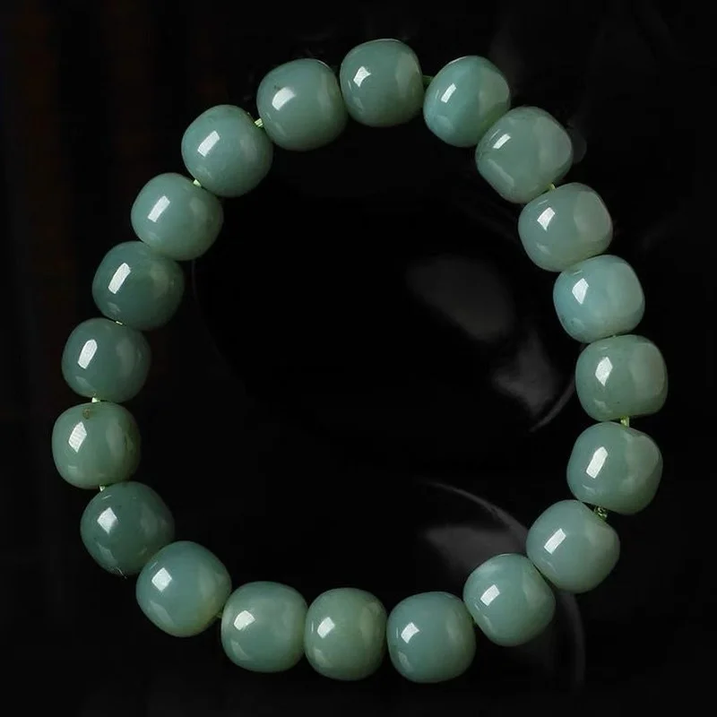 Natural Hetian Jade Qiemo Blue Old Pearl Bracelet Fashion Simple Bracelet for Men and Women
Natural Hetian Jade Qiemo Blue Old Pearl Bracelet Fashion Simple Bracelet for Men and Women
