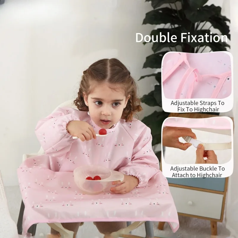 Art Drawing Apron Waterproof Toddler Reverse Long Sleeve Dress Child Feeding Overalls Cartoon Kid Saliva Towel Baby Bib
Art Drawing Apron Waterproof Toddler Reverse Long Sleeve Dress Child Feeding Overalls Cartoon Kid Saliva Towel Baby Bib