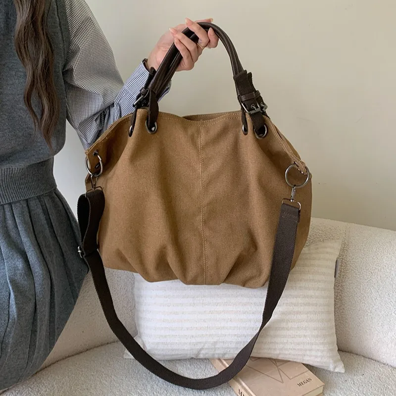 Japanese Canvas Tote Bag for Women 2025 New Large Capacity Female Shoulder Crossbody Bag Vintage Fashion Designer Ladies Handbag
Japanese Canvas Tote Bag for Women 2025 New Large Capacity Female Shoulder Crossbody Bag Vintage Fashion Designer Ladies Handbag