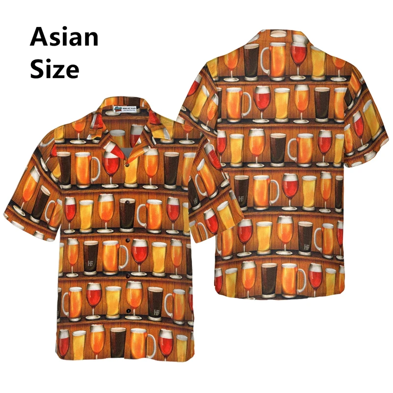 New Men's Beer Hawaii Printed Shirt Short Sleeve Aloha Fashion Men Shirt Tee Summer Oversized Casual Female Clothing Blouses
New Men's Beer Hawaii Printed Shirt Short Sleeve Aloha Fashion Men Shirt Tee Summer Oversized Casual Female Clothing Blouses