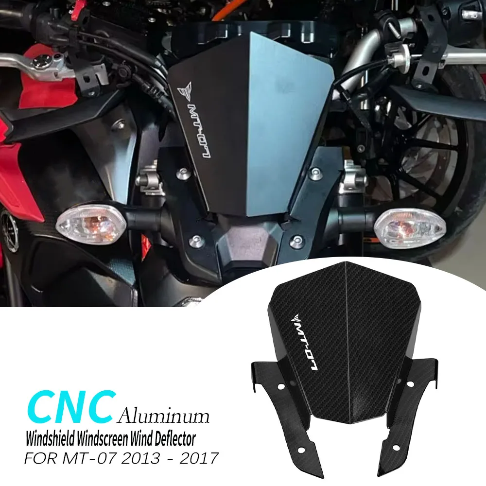 For YAMAHA MT-07 MT07 MT 07 FZ-07 2013 2014 2015 2016 2017 Motorcycle Accessories Windshield Windscreen Fairing Wind Deflector
For YAMAHA MT-07 MT07 MT 07 FZ-07 2013 2014 2015 2016 2017 Motorcycle Accessories Windshield Windscreen Fairing Wind Deflector