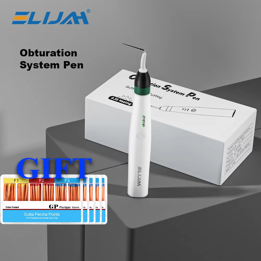 ELIJAH Dental Obturation Pen Dental Automatic Sensing Filling Device Root Canal Heated Cutting Tool Dentist Fast-Fill System
ELIJAH Dental Obturation Pen Dental Automatic Sensing Filling Device Root Canal Heated Cutting Tool Dentist Fast-Fill System