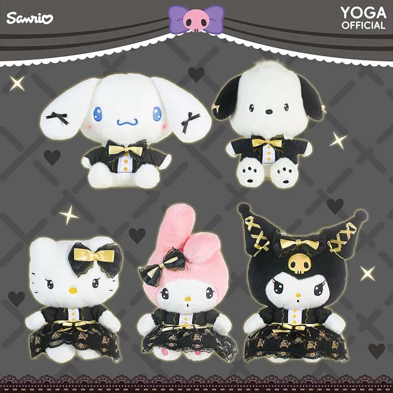 Licensed Sanrio Plush Doll Kuromi Hello Kitty Cinnamoroll My Melody Pochacco Black Gold Dress Stuffed Toy for Girl Birthday Gift
Licensed Sanrio Plush Doll Kuromi Hello Kitty Cinnamoroll My Melody Pochacco Black Gold Dress Stuffed Toy for Girl Birthday Gift