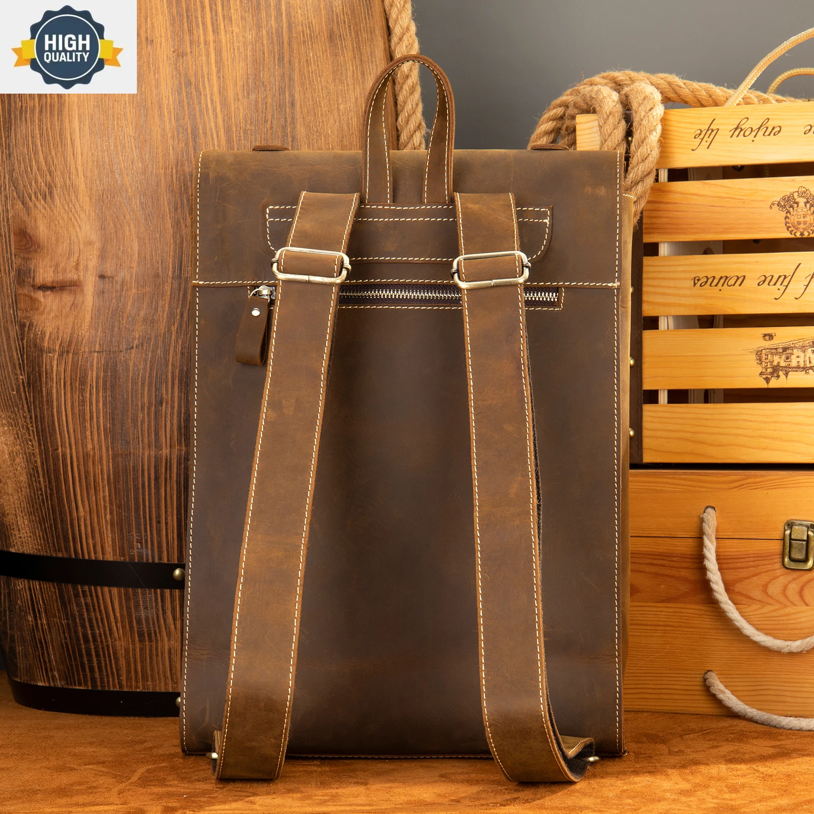 Crazy Leather Men's Backpack Fit 14inch Laptop Bag For Men Handbag Retro Male School Cowhide Computer New
Crazy Leather Men's Backpack Fit 14inch Laptop Bag For Men Handbag Retro Male School Cowhide Computer New