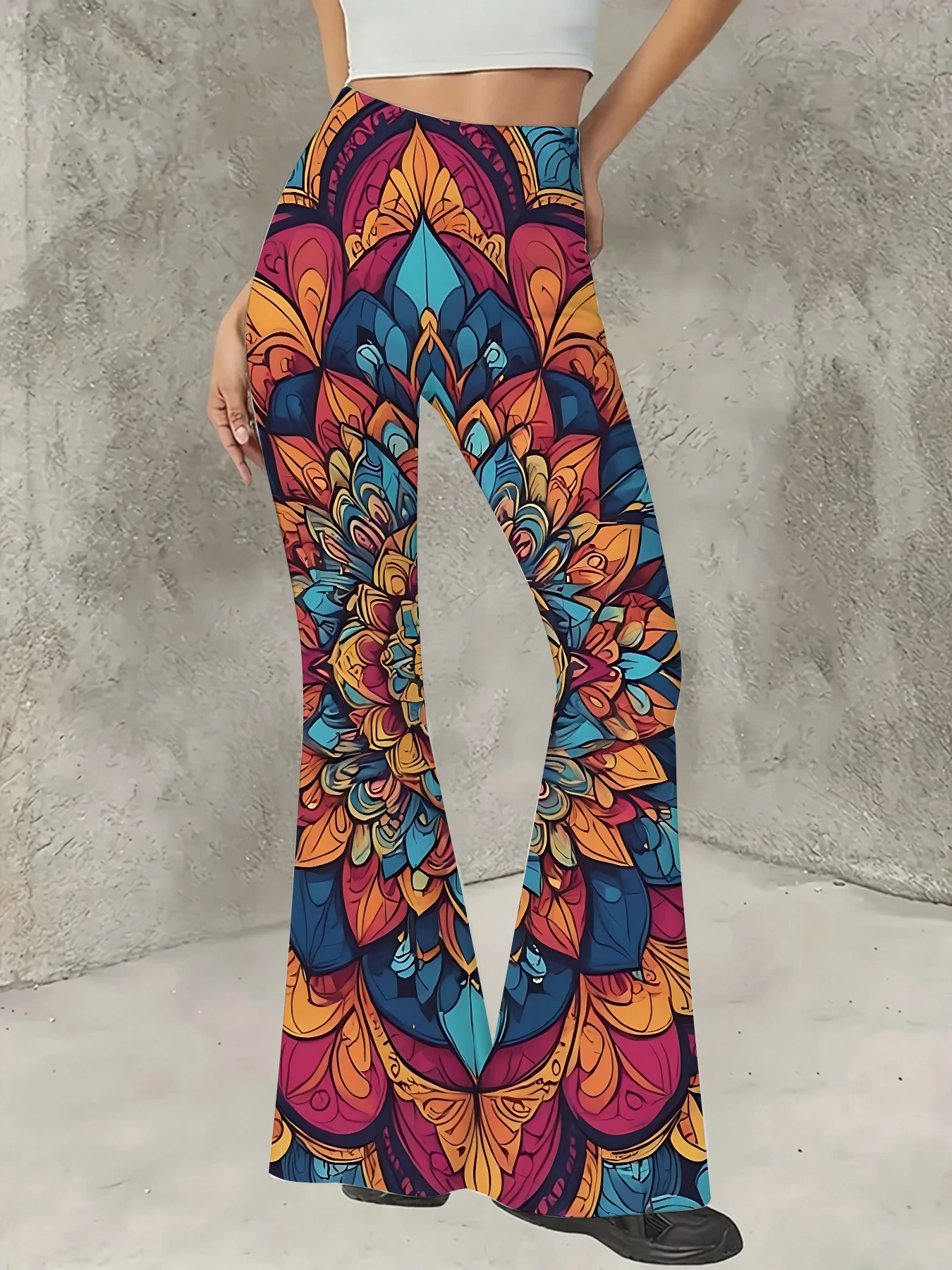 Plus Size All-Over Print Flare Pants Women Stretchy High Waist Bell Bottom
Plus Size All-Over Print Flare Pants Women Stretchy High Waist Bell Bottom