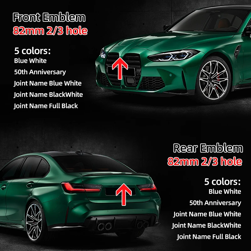 1 шт. 82 мм ABS 2 3 отверстия капот автомобиля передний задний багажник значок логотип эмблема наклейка для BMW E87 E46 E28 E60 G20 G03 G05 F10
1 шт. 82 мм ABS 2 3 отверстия капот автомобиля передний задний багажник значок логотип эмблема наклейка для BMW E87 E46 E28 E60 G20 G03 G05 F10