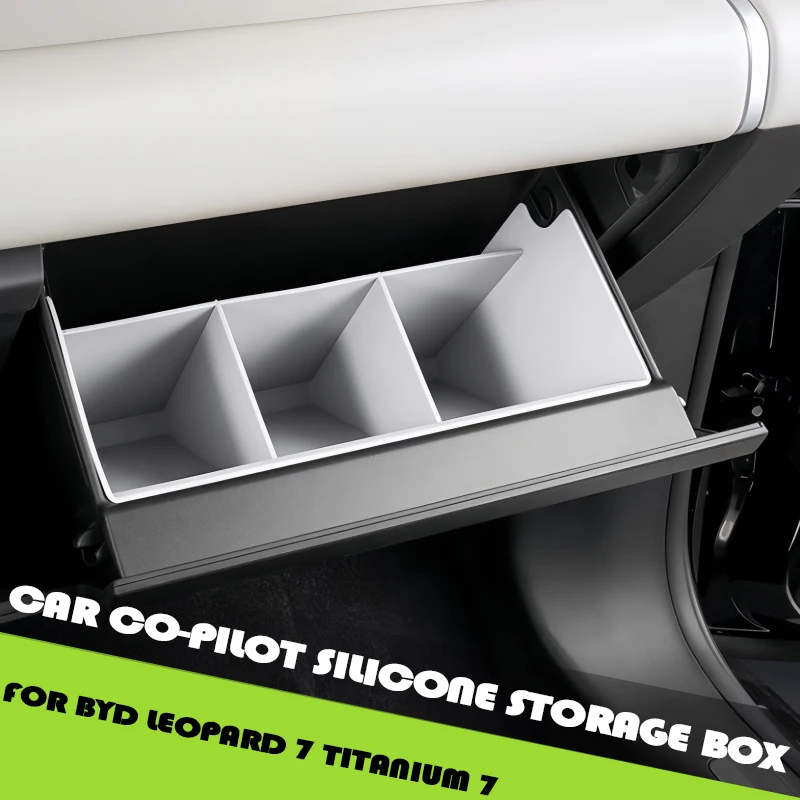 Car Co-pilot Silicone Storage Box Fit for BYD Leopard 7 Titanium 7 Modified Car Co-pilot Glove Box Storage Box Car Upgrade Parts
Car Co-pilot Silicone Storage Box Fit for BYD Leopard 7 Titanium 7 Modified Car Co-pilot Glove Box Storage Box Car Upgrade Parts