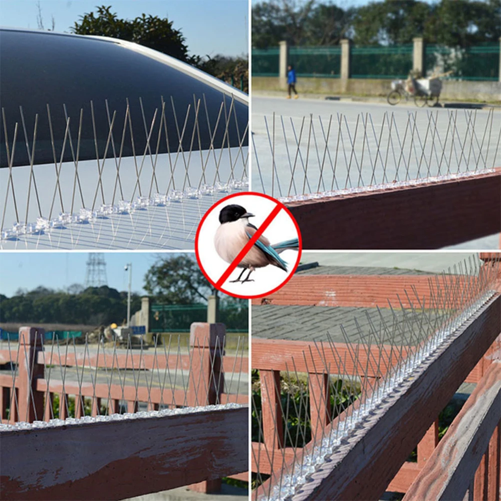 Bird Repellent Spikes Eco-friendly Anti Pigeon Nail Bird Deterrent Tool Bird Repellent Thorn Spikes Net Fence Anti-Bird Device
Bird Repellent Spikes Eco-friendly Anti Pigeon Nail Bird Deterrent Tool Bird Repellent Thorn Spikes Net Fence Anti-Bird Device