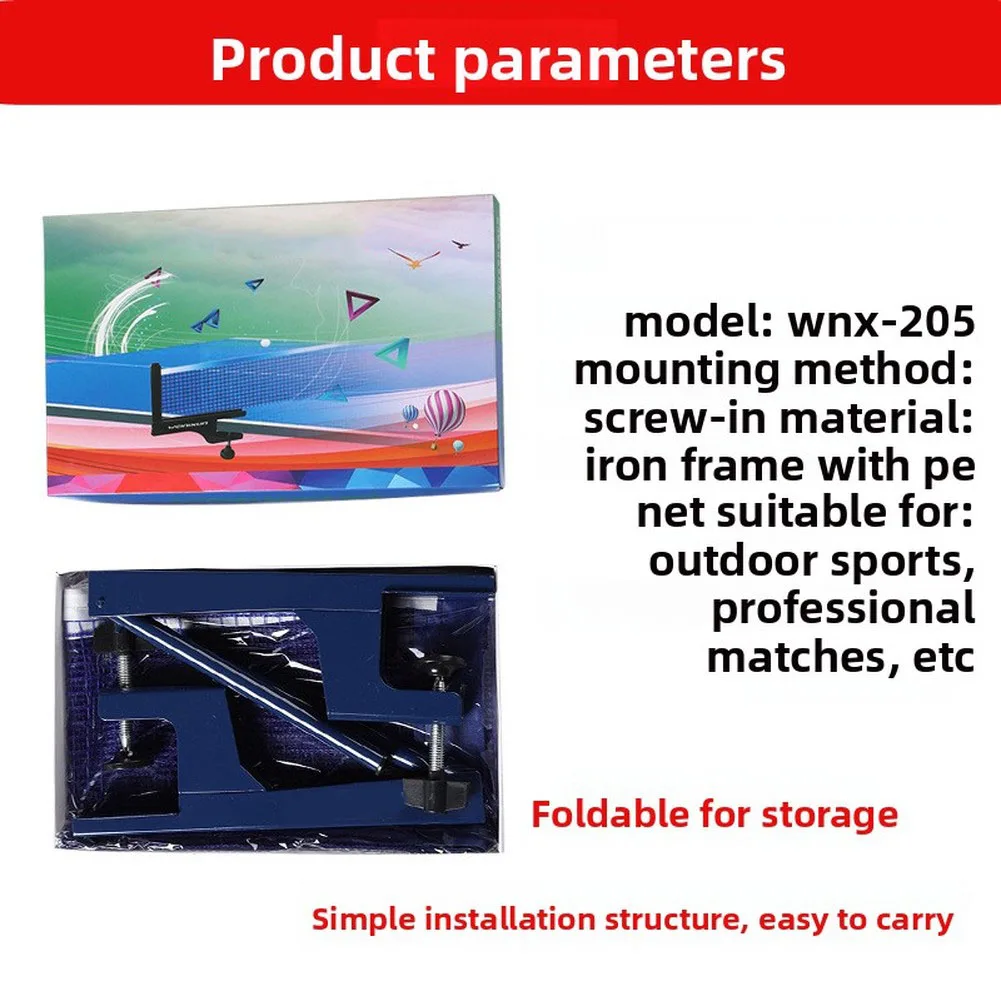 Retractable Table Tennis Net with Twist Lock Clamp Mount and Nylon Polyester Build Space Efficient Storage for Any Location
Retractable Table Tennis Net with Twist Lock Clamp Mount and Nylon Polyester Build Space Efficient Storage for Any Location