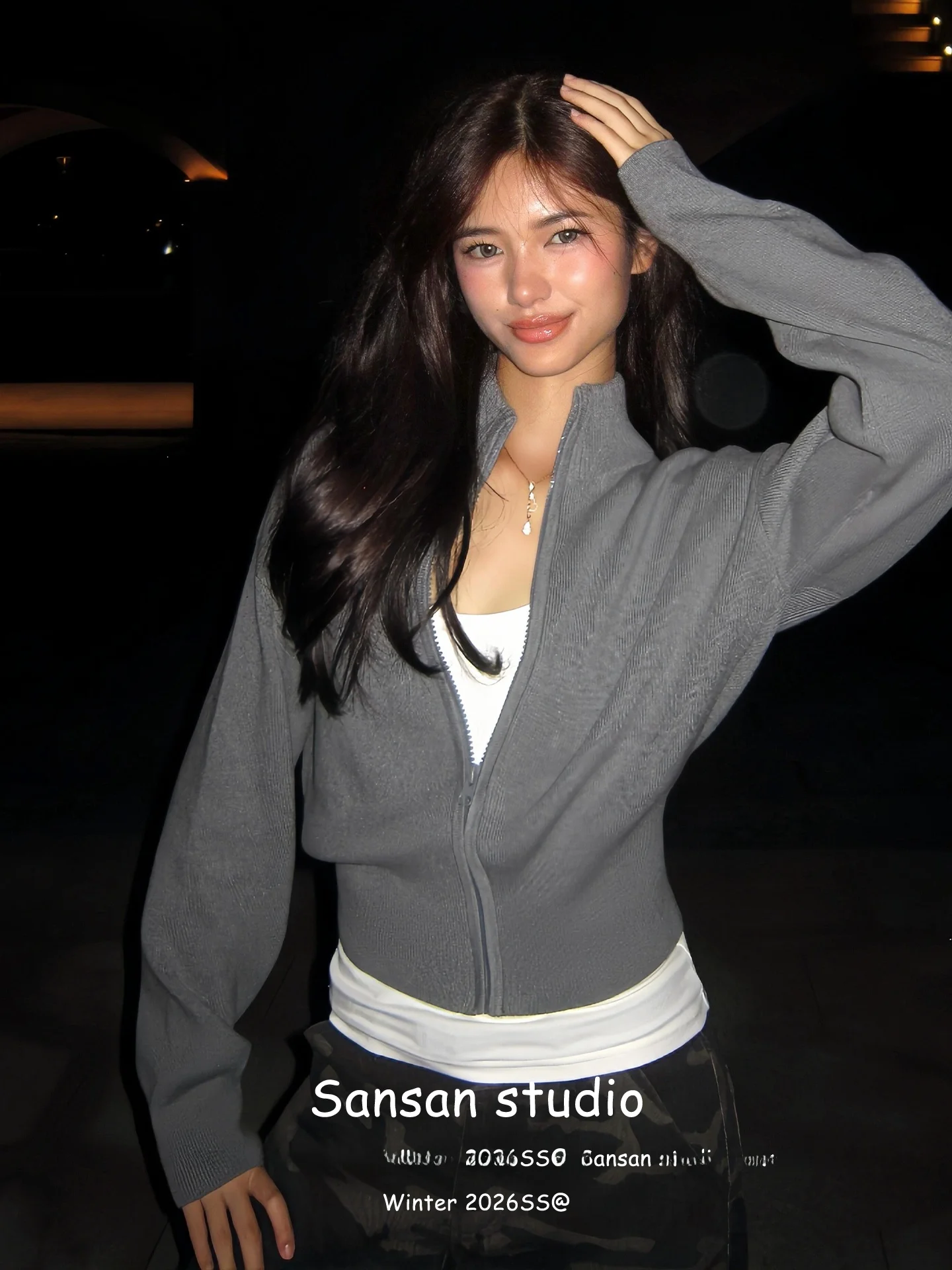 Retro American Waist-Cinching Women's Sweatirt Early Spring Faion Stand Collar Zipper Cardigan Slimming ort Top Trendy
Retro American Waist-Cinching Women's Sweatirt Early Spring Faion Stand Collar Zipper Cardigan Slimming ort Top Trendy