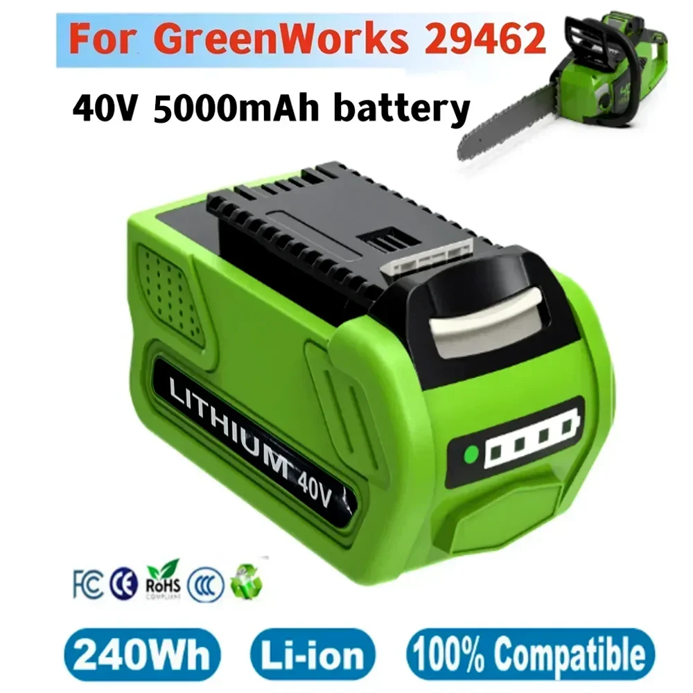 40v 5.0Ah Battery For Greenworks 29462 29472 29282 G-MAX GMAX Lawn Mower Power Tools Li-ion Rechargeable Battery
40v 5.0Ah Battery For Greenworks 29462 29472 29282 G-MAX GMAX Lawn Mower Power Tools Li-ion Rechargeable Battery