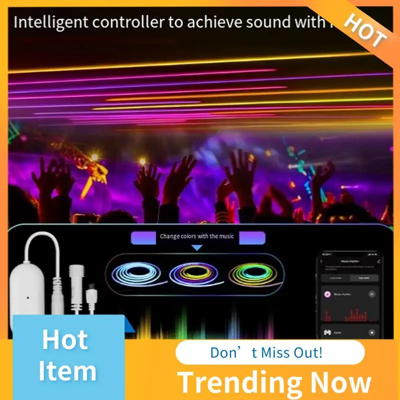 Wifi Graffiti Neon LED Strip Lights Kit App Timing Color Tuning 1600MP Put Security RGB Color Rope Lights Set Kit With EU Plug
Wifi Graffiti Neon LED Strip Lights Kit App Timing Color Tuning 1600MP Put Security RGB Color Rope Lights Set Kit With EU Plug