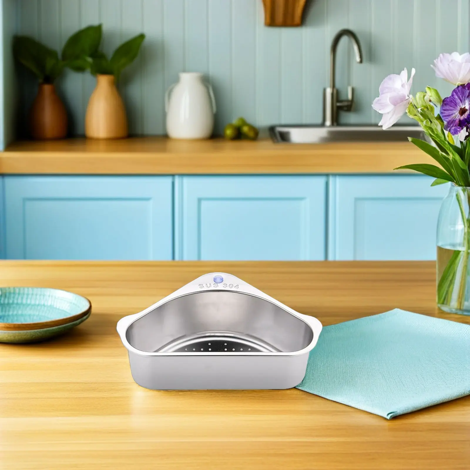 Kitchen Sink Strainer Basket Stainless Steel Corner Hanging Drain Filter For Food Waste Catcher Vegetable Fruit Cleaning
Kitchen Sink Strainer Basket Stainless Steel Corner Hanging Drain Filter For Food Waste Catcher Vegetable Fruit Cleaning