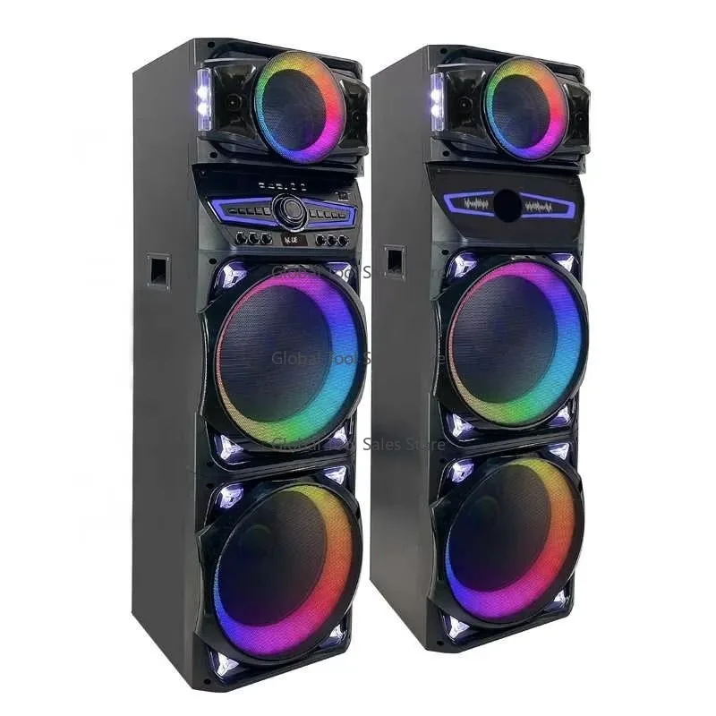 Pair 15inch Outdoor Loudspeakers RGB LED Bass System Sound Music Party Microphones Power Remote Big Power Subwoofers PD15A9
Pair 15inch Outdoor Loudspeakers RGB LED Bass System Sound Music Party Microphones Power Remote Big Power Subwoofers PD15A9
