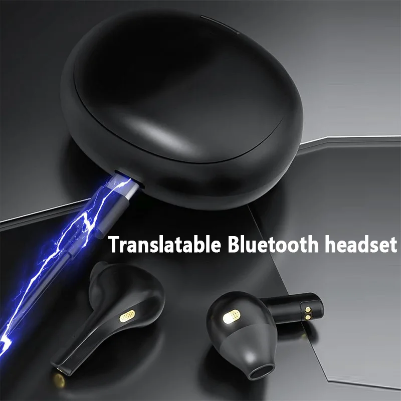 Multi-Language Intelligent AI Bluetooth Headset Conference Voice Dialogue Text Learning Translation Ear Machine