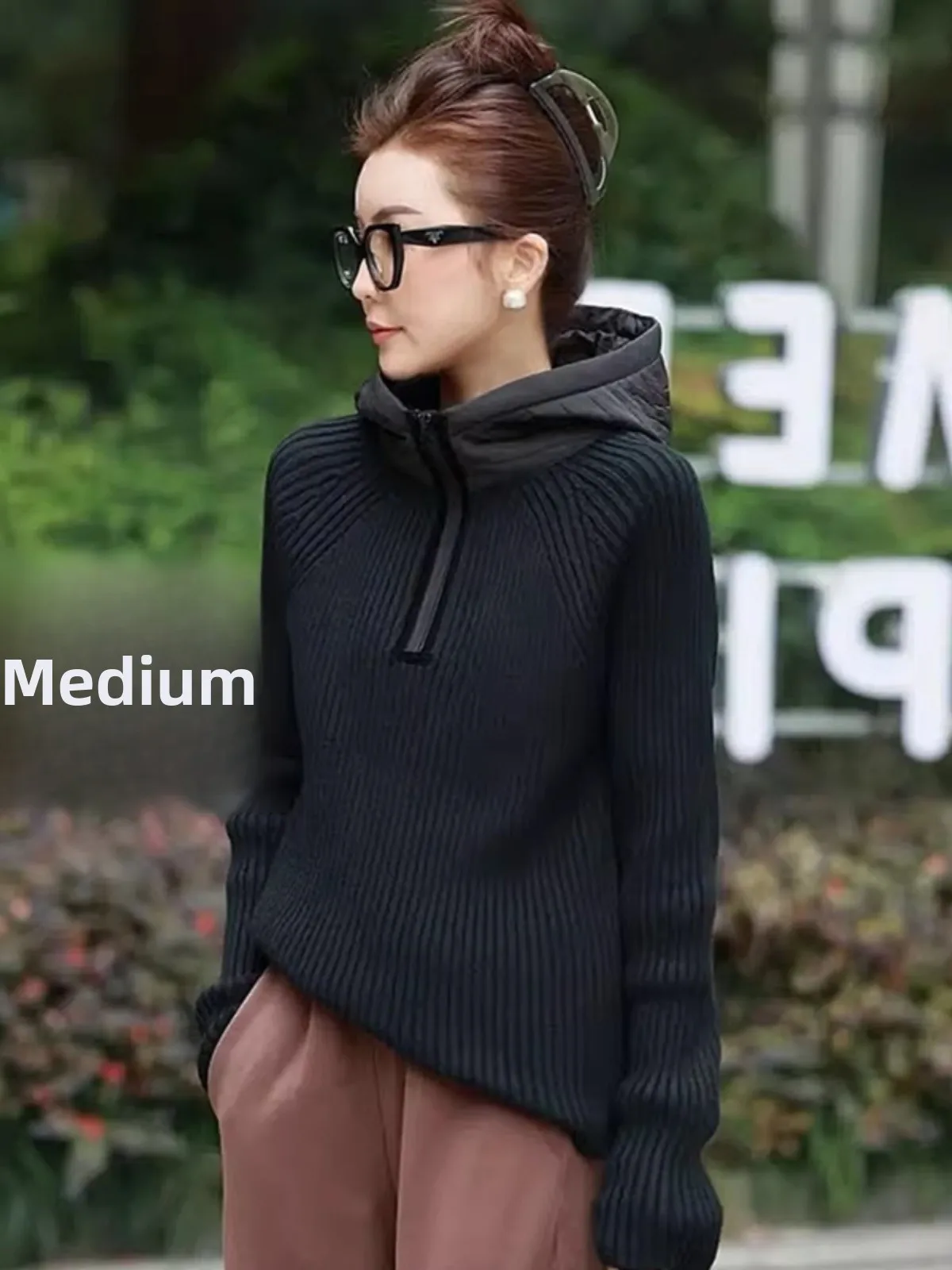 Ladies Comfortable Faionable Hooded Knitwear Woolen Sweater Sli Versatile Slimming Autumn Top Women's Korean Sle Long...
Ladies Comfortable Faionable Hooded Knitwear Woolen Sweater Sli Versatile Slimming Autumn Top Women's Korean Sle Long...