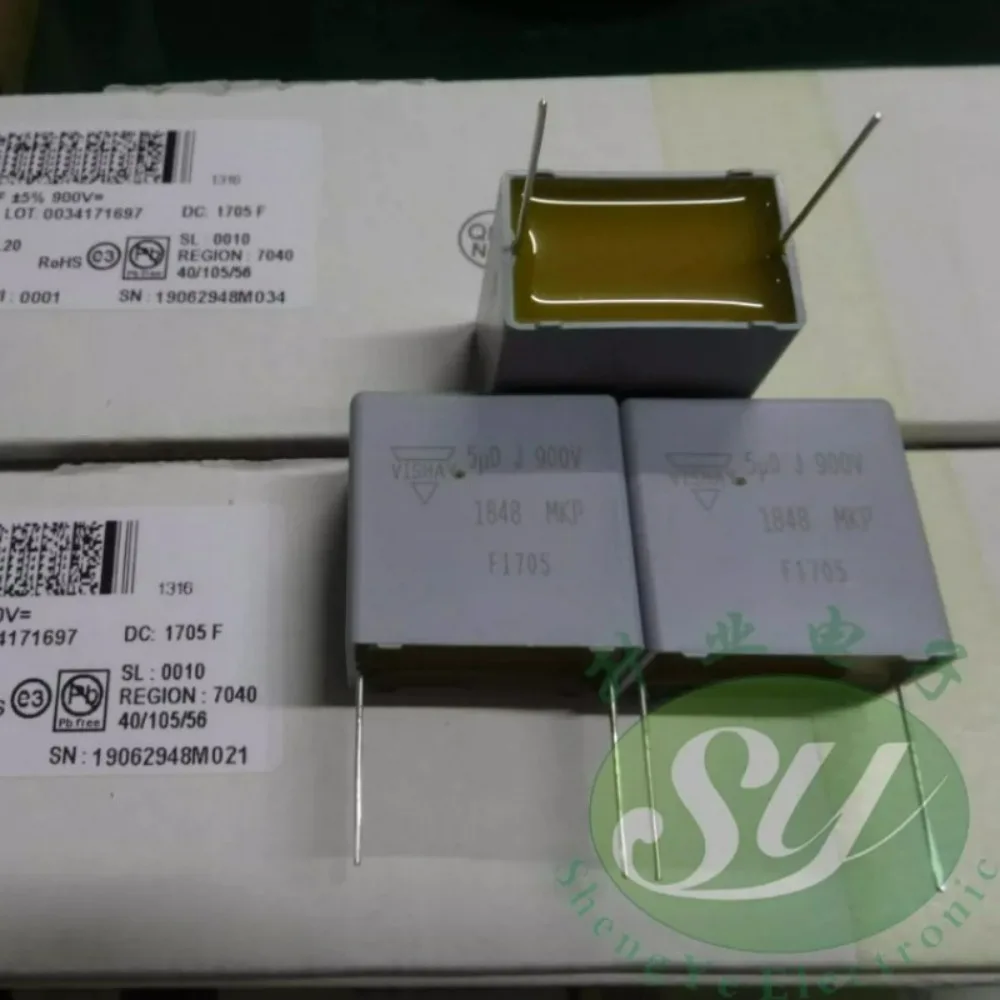 MKP1848 5.0uf 900v 5u0 505 J Brand New 27.5mm Film Capacitor MKP1848550094K2 L20
MKP1848 5.0uf 900v 5u0 505 J Brand New 27.5mm Film Capacitor MKP1848550094K2 L20