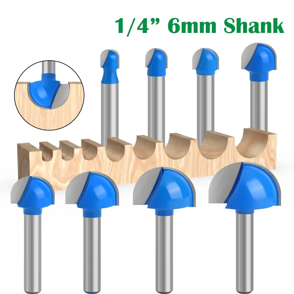 1PC 1/4" 6.35MM Shank Wood Carving Ball Nose Router Bit Round Milling Cutter for Wood CNC Radius Core Box Solid Carbide Tools
1PC 1/4" 6.35MM Shank Wood Carving Ball Nose Router Bit Round Milling Cutter for Wood CNC Radius Core Box Solid Carbide Tools