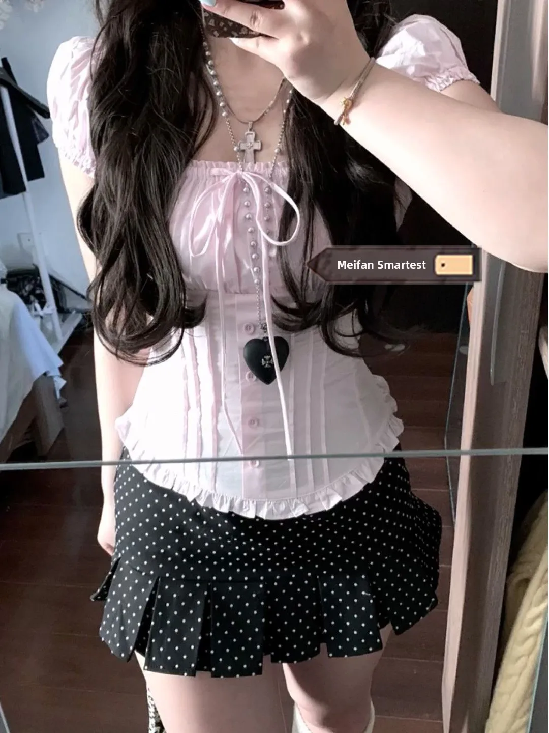 Spicy Girl Pure Desire Hollow out One Shoulder Bubble Sleeve Shirt Women Summer Square Collar Small Shirt Knot Lace...
Spicy Girl Pure Desire Hollow out One Shoulder Bubble Sleeve Shirt Women Summer Square Collar Small Shirt Knot Lace...