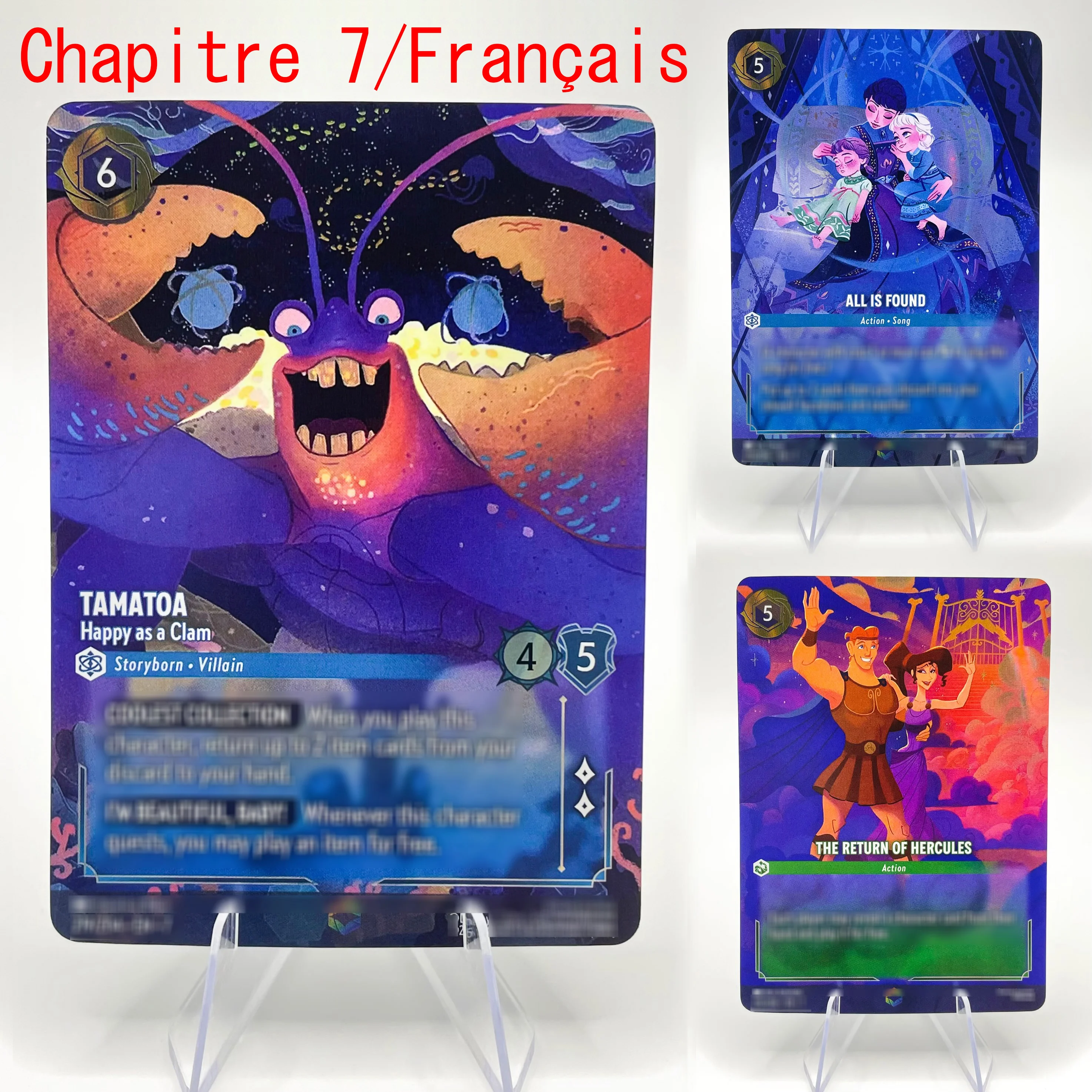 PROXY Lorcana Chapter 7 French Version Foil Cards Jafar Belle Ratigan Tamatoa TCG Game Collection Cards
PROXY Lorcana Chapter 7 French Version Foil Cards Jafar Belle Ratigan Tamatoa TCG Game Collection Cards