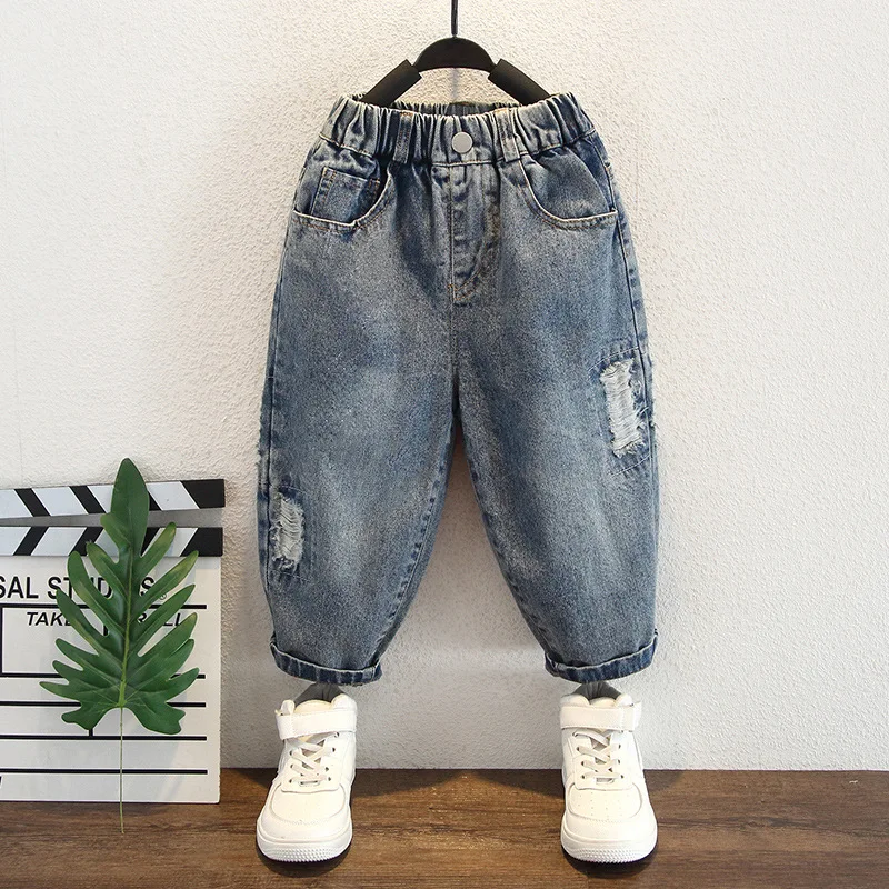 Весенне-осенние модные джинсовые брюки для мальчиков, прямые повседневные джинсы для детей 2-11 лет
Весенне-осенние модные джинсовые брюки для мальчиков, прямые повседневные джинсы для детей 2-11 лет