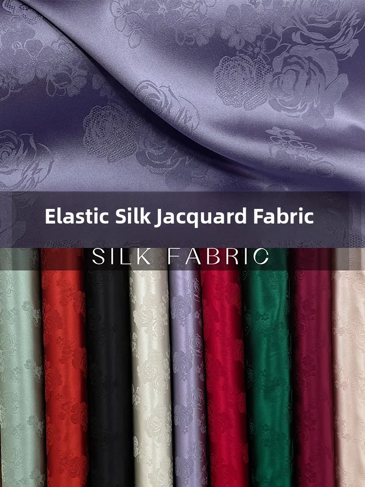 High-End Silk Satin Fabric Embroidered Purple Print Elastic Chiffon Dr Fabric Handmade DIY Home Decor
High-End Silk Satin Fabric Embroidered Purple Print Elastic Chiffon Dr Fabric Handmade DIY Home Decor