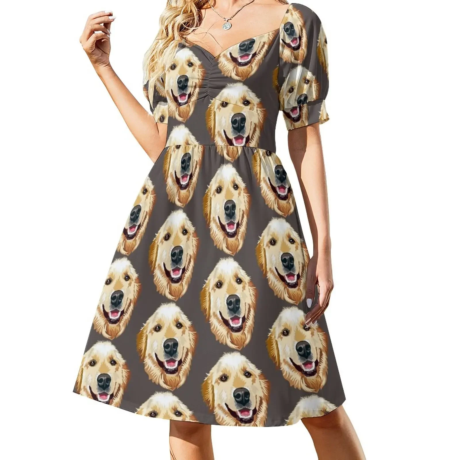 Roy the Golden Retriever Short-Sleeved Dress summer dress womens 2025 dresses for official occasions prom dress
Roy the Golden Retriever Short-Sleeved Dress summer dress womens 2025 dresses for official occasions prom dress