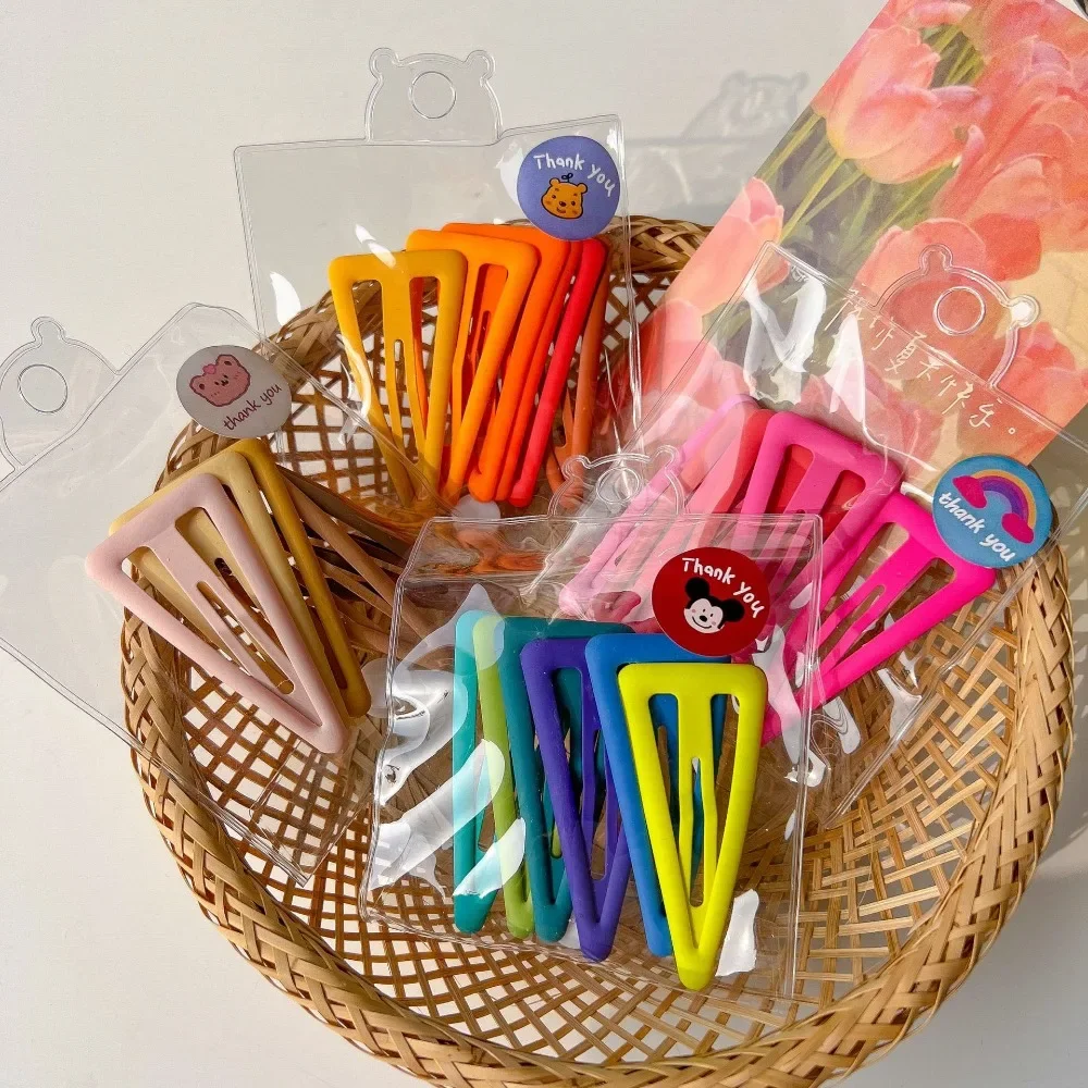 6pcs/set Big Triangle Hair Pins for Kids Girls Candy Color BB Clips Colorful Headwears Girls Kids Hair Accessories Korean Summer
6pcs/set Big Triangle Hair Pins for Kids Girls Candy Color BB Clips Colorful Headwears Girls Kids Hair Accessories Korean Summer