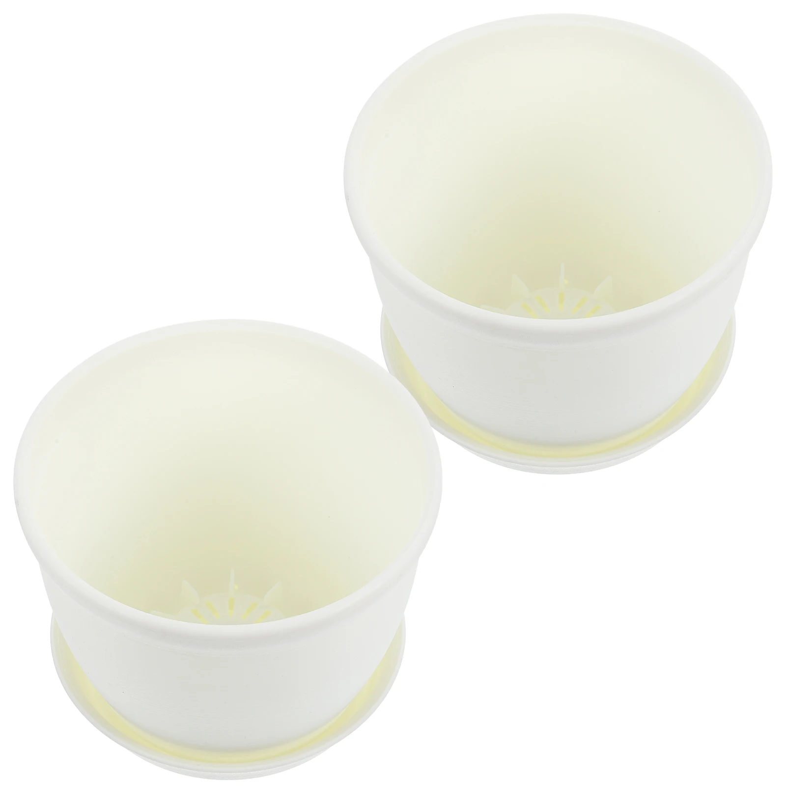 2 Sets White Round Thickened Pots Saucers for Indoor Plants Succulents Balcony Garden Nursery Planter Plastic Drainage
2 Sets White Round Thickened Pots Saucers for Indoor Plants Succulents Balcony Garden Nursery Planter Plastic Drainage