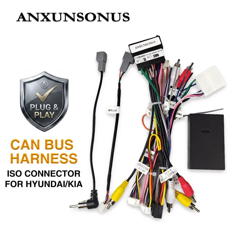 ISO Harness Adapter CAN Bus Decoder for Kia Sportage Ceed Hyundai iX35 Sorento, SWC Amplifier Retention, P&P 16Pin Android Cable
ISO Harness Adapter CAN Bus Decoder for Kia Sportage Ceed Hyundai iX35 Sorento, SWC Amplifier Retention, P&P 16Pin Android Cable