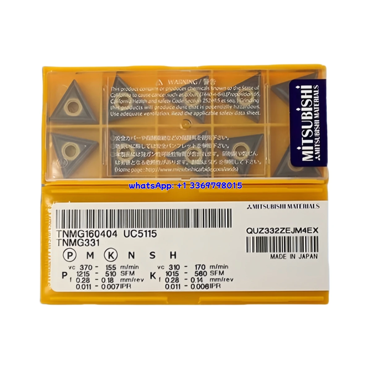 100% Original TNMG160408/12/220408 L/R -2G/ES/-MA/-MJ/-MS NX2525/UC5115/UE6020/UE6110/US735/VP15TF/VP05RT/MC6015/MP9015 Turning
100% Original TNMG160408/12/220408 L/R -2G/ES/-MA/-MJ/-MS NX2525/UC5115/UE6020/UE6110/US735/VP15TF/VP05RT/MC6015/MP9015 Turning