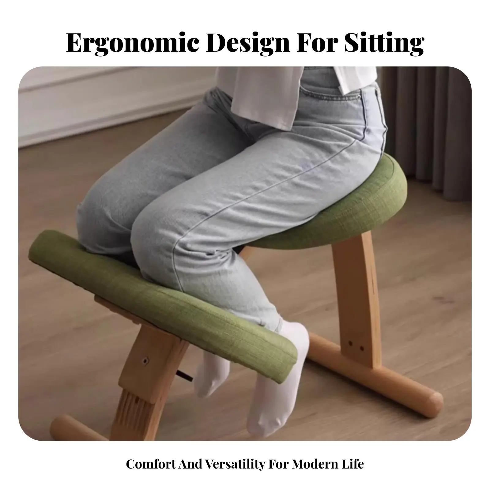 Регулируемый стул для работы на коленях: длительный комфорт, эргономичное сиденье, толстые мягкие подкладки, мобильные колесики для кабинета, медитации
Регулируемый стул для работы на коленях: длительный комфорт, эргономичное сиденье, толстые мягкие подкладки, мобильные колесики для кабинета, медитации