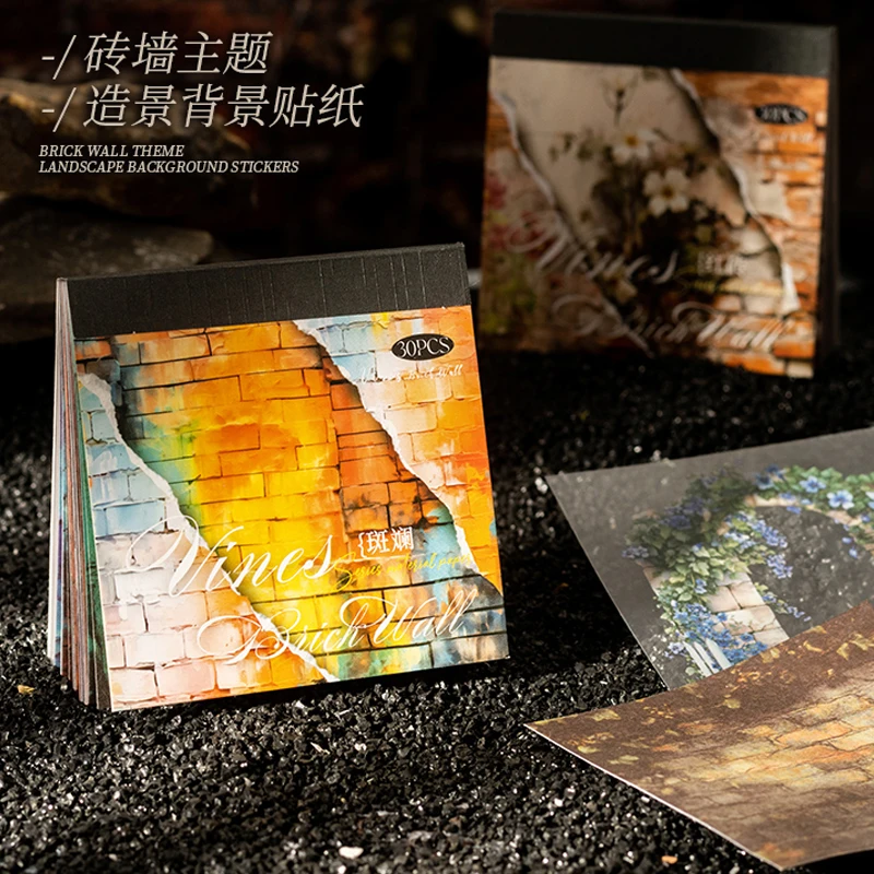 90pcs Vine Brick Wall Series Brick Wall Vine Theme Sticker Book DIY Handbook Collage Greeting Card Envelope Postcard Diary
90pcs Vine Brick Wall Series Brick Wall Vine Theme Sticker Book DIY Handbook Collage Greeting Card Envelope Postcard Diary