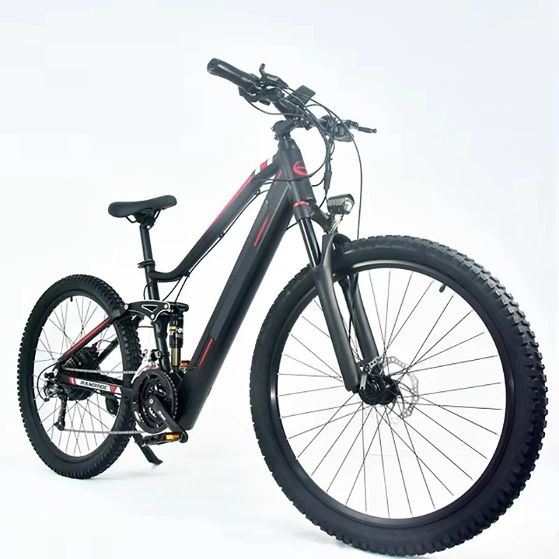 27.5 Inch Full Suspension Electric Mountain Bike 48V 350W Mid Drive E-Bike Aluminum Frame Adult MTB
27.5 Inch Full Suspension Electric Mountain Bike 48V 350W Mid Drive E-Bike Aluminum Frame Adult MTB