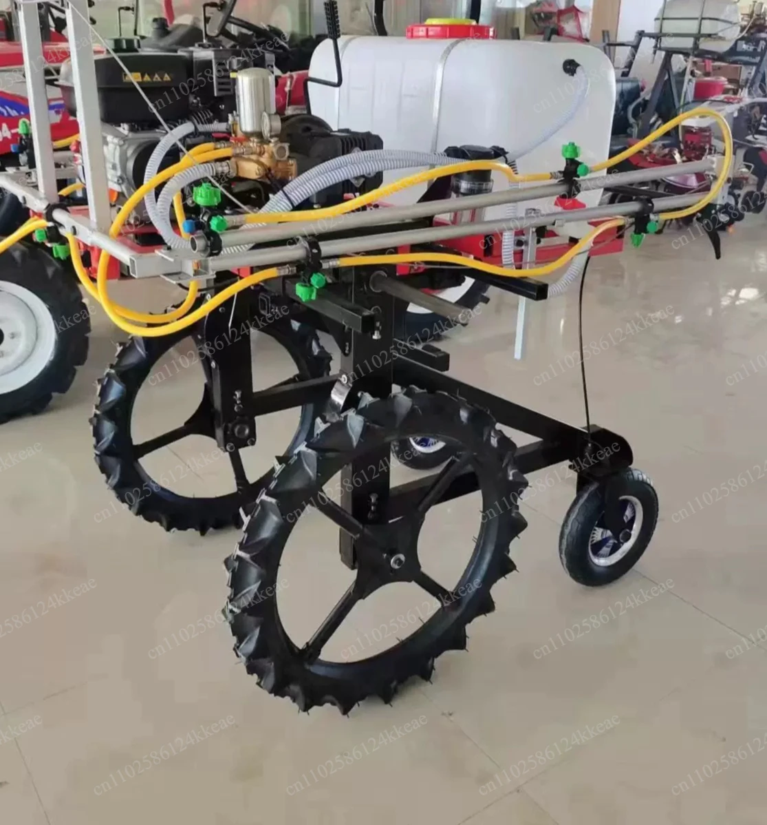 Agricultural four-wheel hand-held self-propelled farmland fertilization dual-purpose vegetable spray
Agricultural four-wheel hand-held self-propelled farmland fertilization dual-purpose vegetable spray