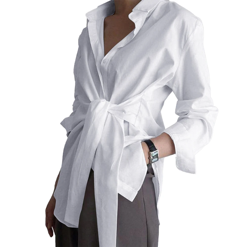 Blouse Wrap Shirts Comfortable Daily Fashion Lace Up Long Sleeve Non Strech Office Soft Solid Color Tops Brand New
Blouse Wrap Shirts Comfortable Daily Fashion Lace Up Long Sleeve Non Strech Office Soft Solid Color Tops Brand New