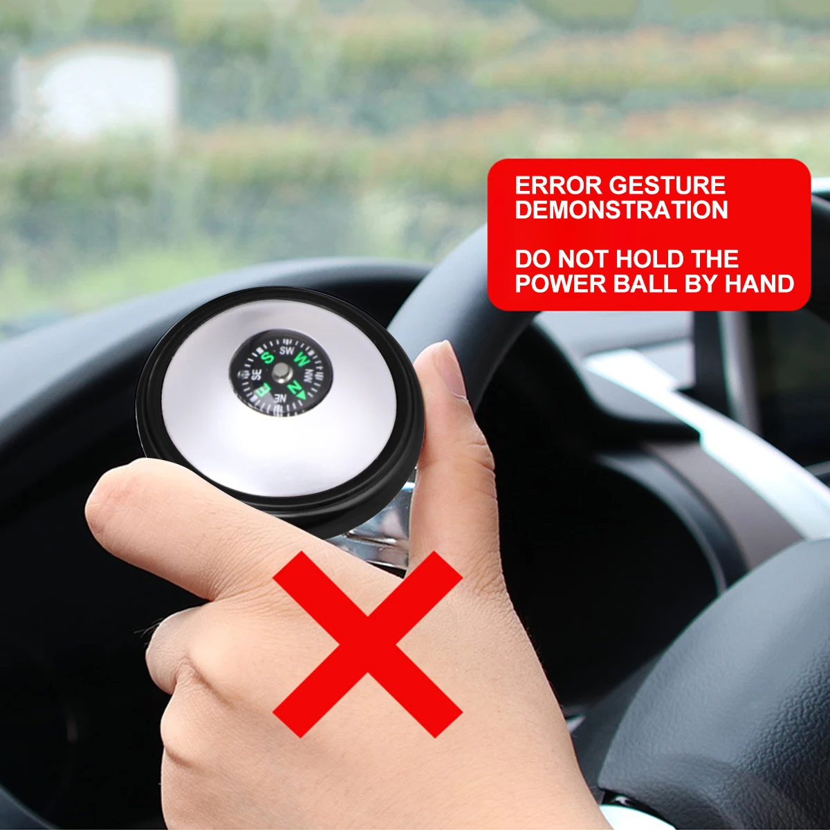 Steering Wheel Assistive Ball Knob Enhanced Torque Control Easy Installation No Tools Rubber Protected Scratch
Steering Wheel Assistive Ball Knob Enhanced Torque Control Easy Installation No Tools Rubber Protected Scratch