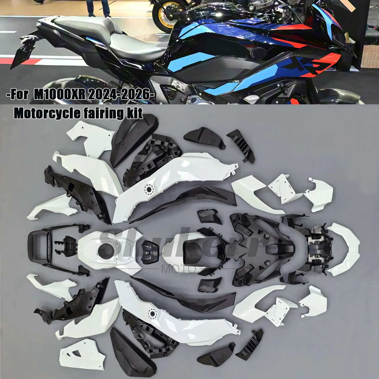 New Abs Motorcycle Plastics Fairing Kit Injection Mold Bodywork Panel Kit Fit for Bmw M1000Xr 2024-2026 Black Blue Red
New Abs Motorcycle Plastics Fairing Kit Injection Mold Bodywork Panel Kit Fit for Bmw M1000Xr 2024-2026 Black Blue Red