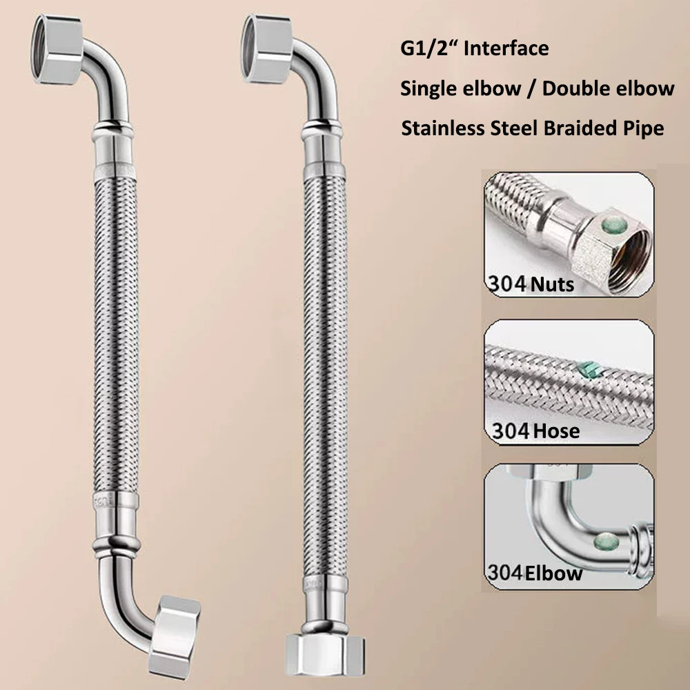 20/40/60/80/100/150/200cm Single/Double Elbow 304 SUS Braided Flexible Hose Water Heater Toilet Hot and Cold Water Inlet Pipe
20/40/60/80/100/150/200cm Single/Double Elbow 304 SUS Braided Flexible Hose Water Heater Toilet Hot and Cold Water Inlet Pipe