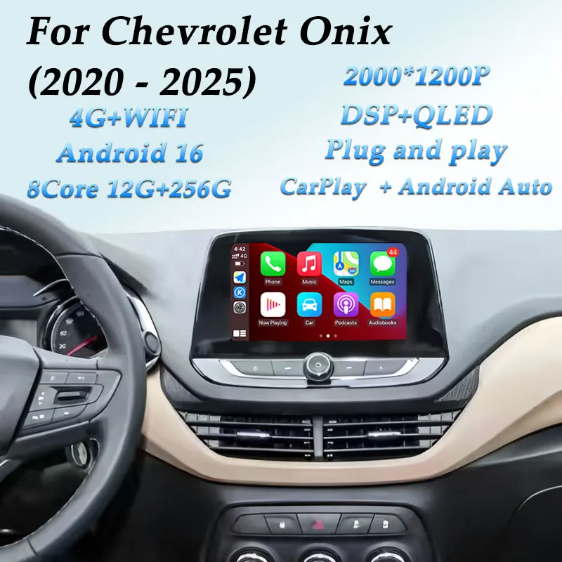 Head Unit Auto Tools For Chevrolet Onix 2020 -2025 Car Radio Video BT CarPlay Android Auto Audio Multimedia Player WiFi 4G 2.5 D
Head Unit Auto Tools For Chevrolet Onix 2020 -2025 Car Radio Video BT CarPlay Android Auto Audio Multimedia Player WiFi 4G 2.5 D