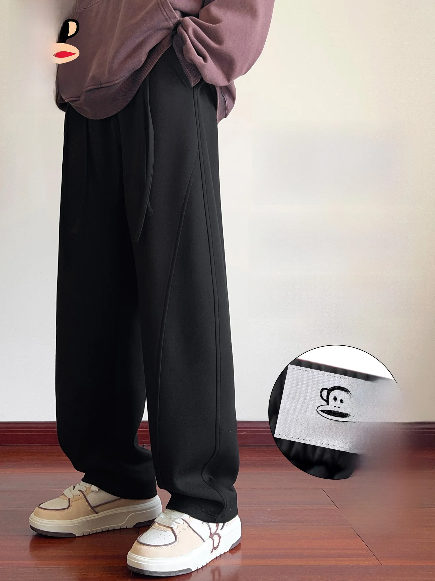 PaulFrank Thiened Warm Casual Pants Men's Spring Loose Straight Knitted Trousers Fce Lined Durable Straight Leg Trousers
PaulFrank Thiened Warm Casual Pants Men's Spring Loose Straight Knitted Trousers Fce Lined Durable Straight Leg Trousers