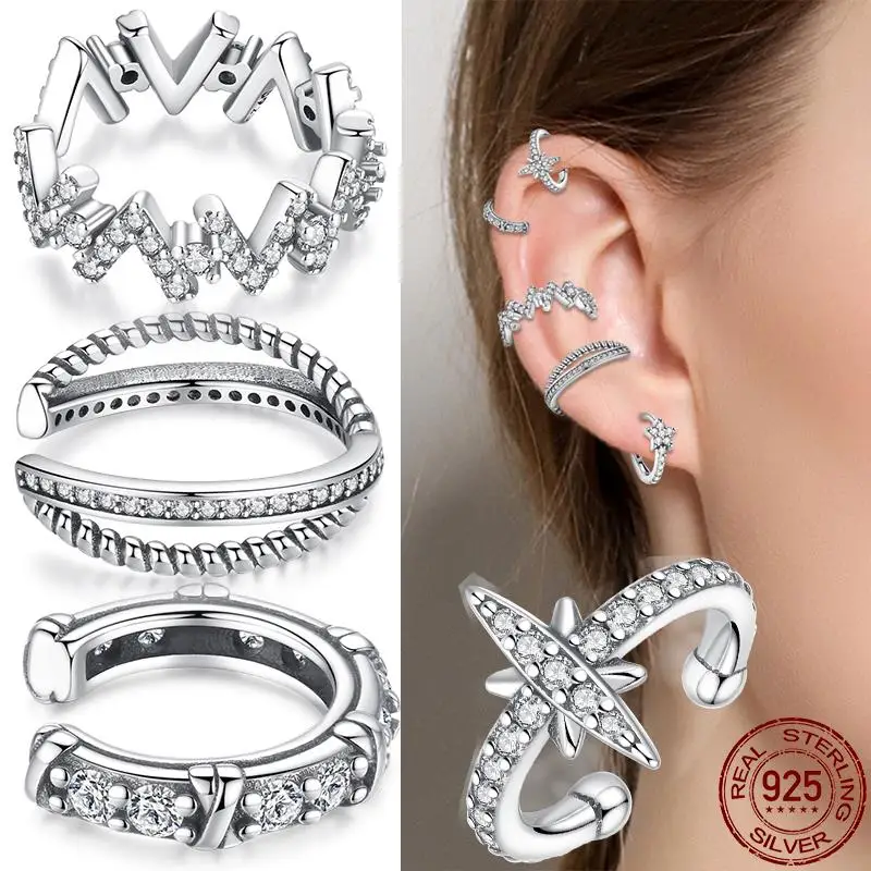 New in 925 Sterling Silver Single Simple Heptagram Ear Clip Earrings For Women Fashion Jewelry Birthday Gift 2023 Trending
New in 925 Sterling Silver Single Simple Heptagram Ear Clip Earrings For Women Fashion Jewelry Birthday Gift 2023 Trending