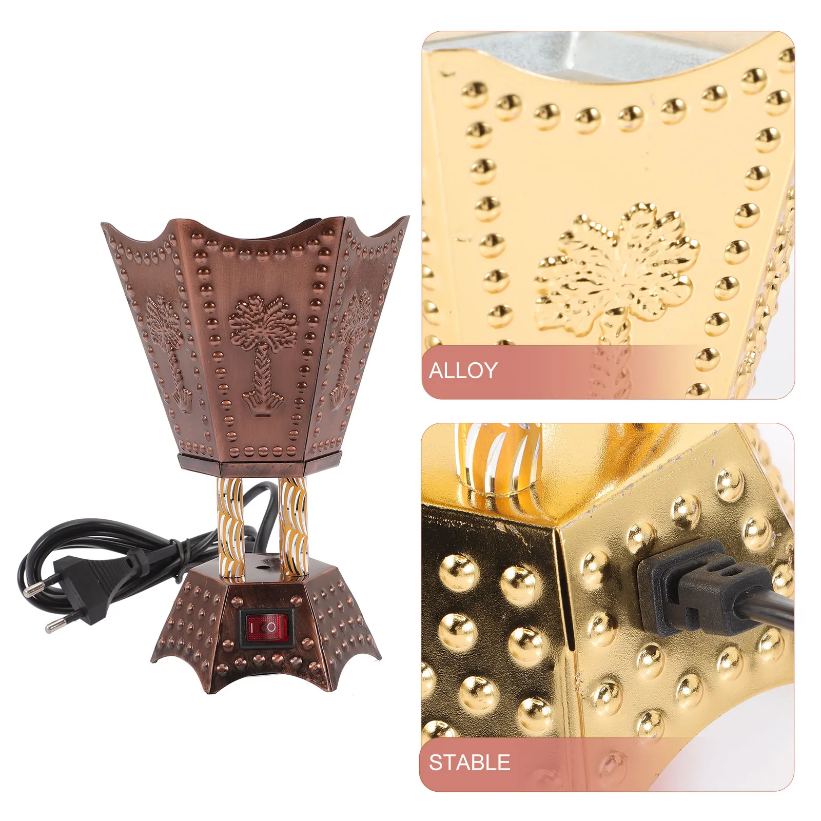 Electric Incense Burner Metal Censer Holder Portable Plug Home Aroma Wood Safe Pets Children High Temp Construction
Electric Incense Burner Metal Censer Holder Portable Plug Home Aroma Wood Safe Pets Children High Temp Construction