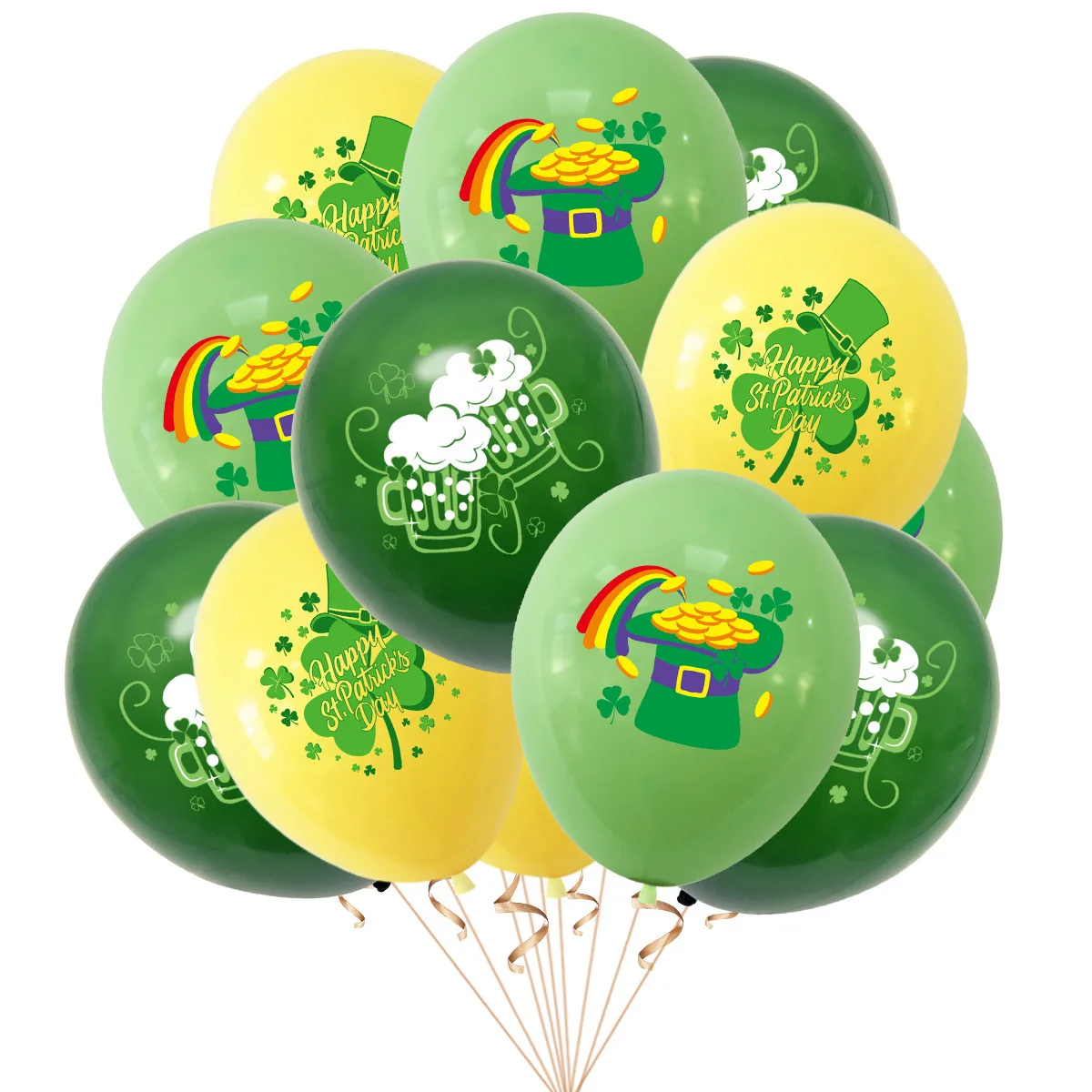 Ирландские латексные шары Happy St Patrick's, воздушные шары Lucky Shamrock, 10 шт.
Ирландские латексные шары Happy St Patrick's, воздушные шары Lucky Shamrock, 10 шт.