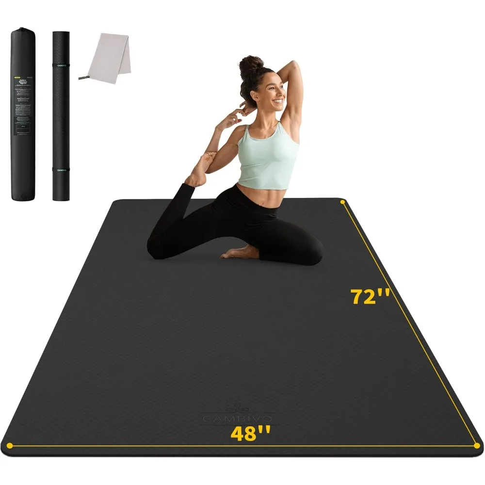 Extra Thick Large Yoga Mat 72x48 Home Gym Flooring High Density Cushioning for Joint Protection
Extra Thick Large Yoga Mat 72x48 Home Gym Flooring High Density Cushioning for Joint Protection
