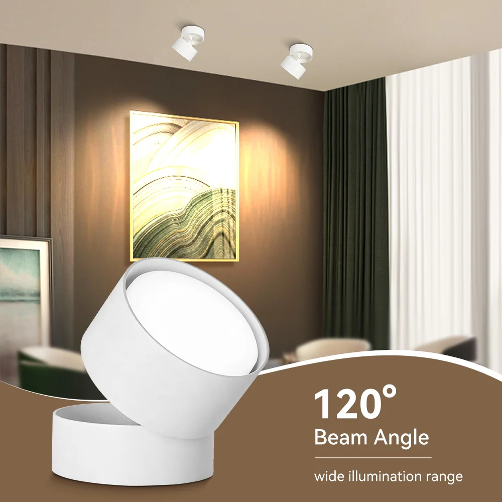 Surface Mounted Rotating LED Downlight LED Ceiling Lamp GX53 Ceiling Spotlights For Living Room Bedroom Kitchen Indoor Lighting
Surface Mounted Rotating LED Downlight LED Ceiling Lamp GX53 Ceiling Spotlights For Living Room Bedroom Kitchen Indoor Lighting
