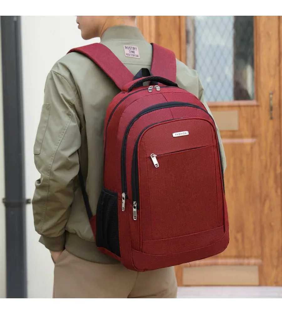 Black Multi Pocket Laptop Backpack 15.6 Inch Notebook Bag Oxford Cloth Water Resistant School Rucksack For Men
Black Multi Pocket Laptop Backpack 15.6 Inch Notebook Bag Oxford Cloth Water Resistant School Rucksack For Men