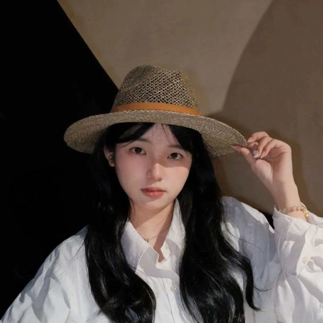 Hollow Woven Natural Seagrass Straw Hat for Summer, Breathable Panama Hat for Travel, Eco Friendly Beach Cap
Hollow Woven Natural Seagrass Straw Hat for Summer, Breathable Panama Hat for Travel, Eco Friendly Beach Cap